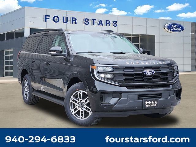 2026 Ford Expedition Max Active in Black Metallic — front three-quarter view