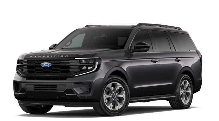 2027 Ford Expedition Active in Gray Metallic — front three-quarter view