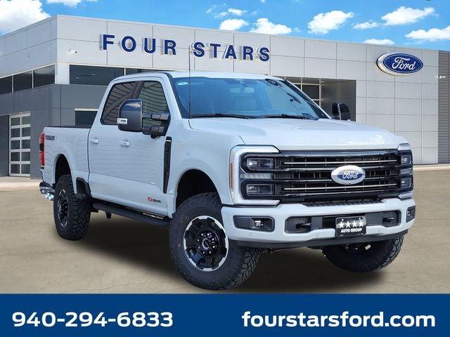2026 Ford F-250SD Platinum in Avalanche — front three-quarter view