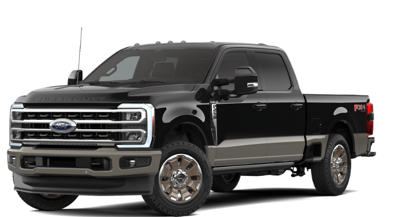 2026 Ford F-250SD King Ranch in Black — front three-quarter view