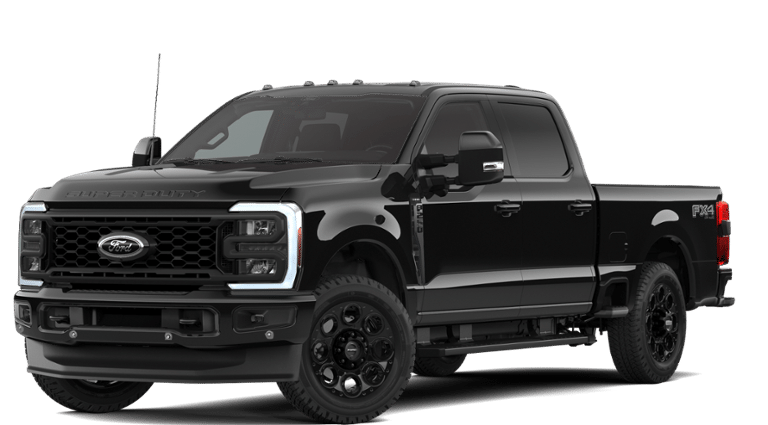 2026 Ford F-250SD Lariat in Black — front three-quarter view