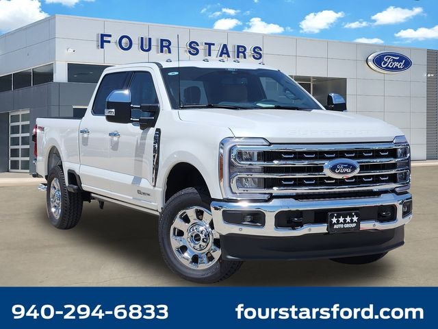 2026 Ford F-250SD Lariat in White — front three-quarter view