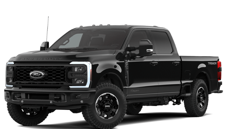 2026 Ford F-250SD Lariat in Black — front three-quarter view