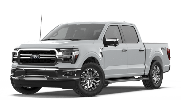 2026 Ford F-150 Lariat in Avalanche — front three-quarter view