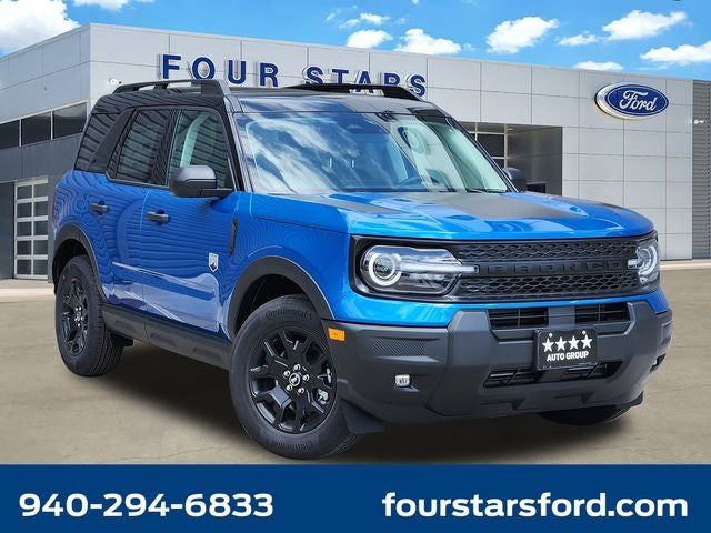 2026 Ford Bronco Sport Big Bend in Velocity Blue Metallic — front three-quarter view