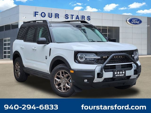 2026 Ford Bronco Sport Big Bend in Oxford White — front three-quarter view