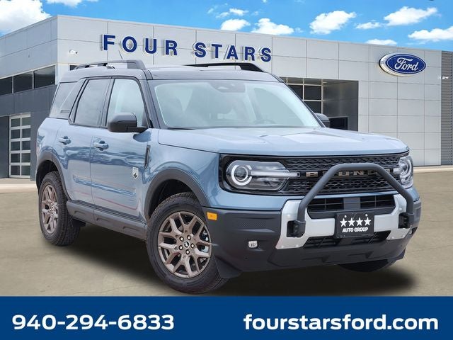 2026 Ford Bronco Sport Big Bend in Azure Gray Metallic Tri-Coat — front three-quarter view