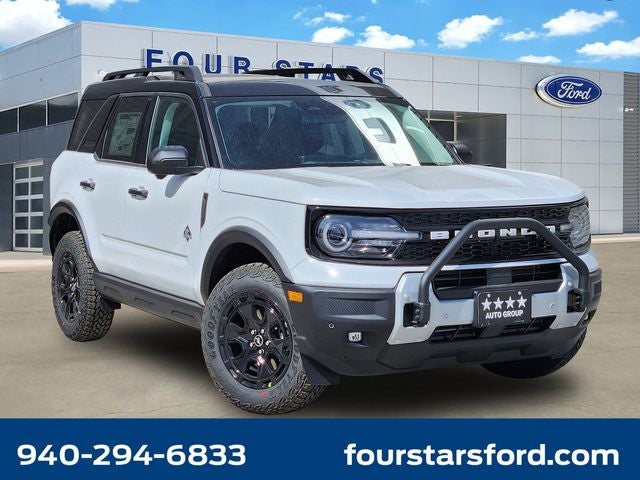 2026 Ford Bronco Sport Outer Banks in Oxford White — front three-quarter view