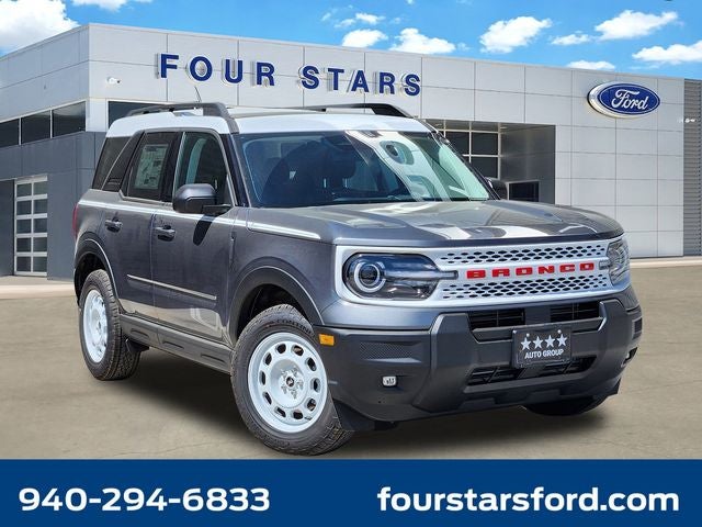 2026 Ford Bronco Sport Heritage in Carbonized Gray Metallic — front three-quarter view