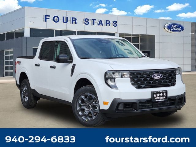 2026 Ford Maverick XLT in Oxford White — front three-quarter view